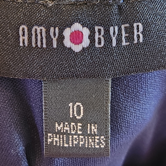 Amy Byer maxi dress  Size 10 Colors navy, pink and white floral - Picture 9 of 11